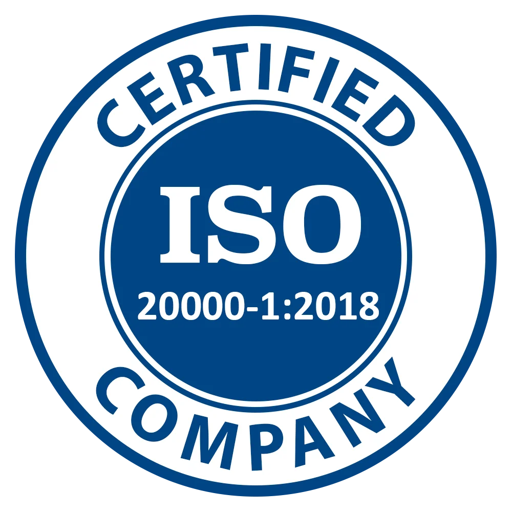 ISO 20000-1:2018 Certified Company